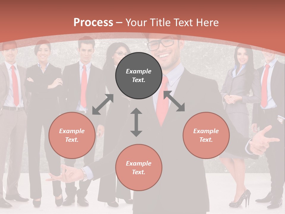 Happy Successful Cooperation PowerPoint Template