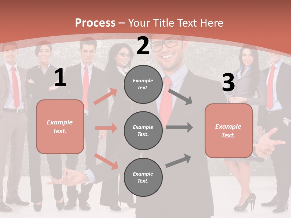 Happy Successful Cooperation PowerPoint Template