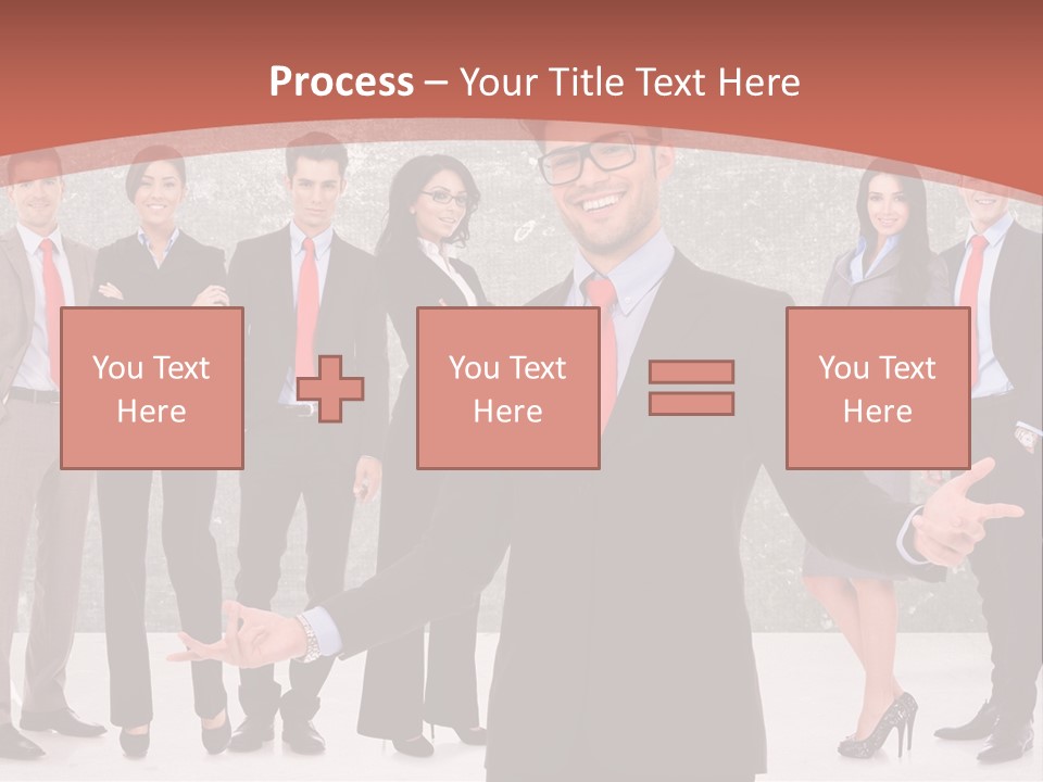 Happy Successful Cooperation PowerPoint Template