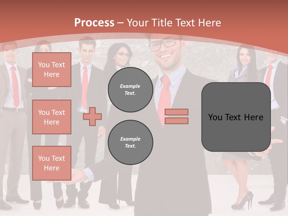 Happy Successful Cooperation PowerPoint Template