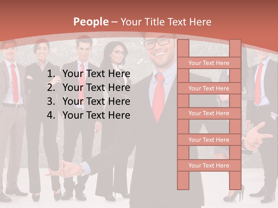 Happy Successful Cooperation PowerPoint Template