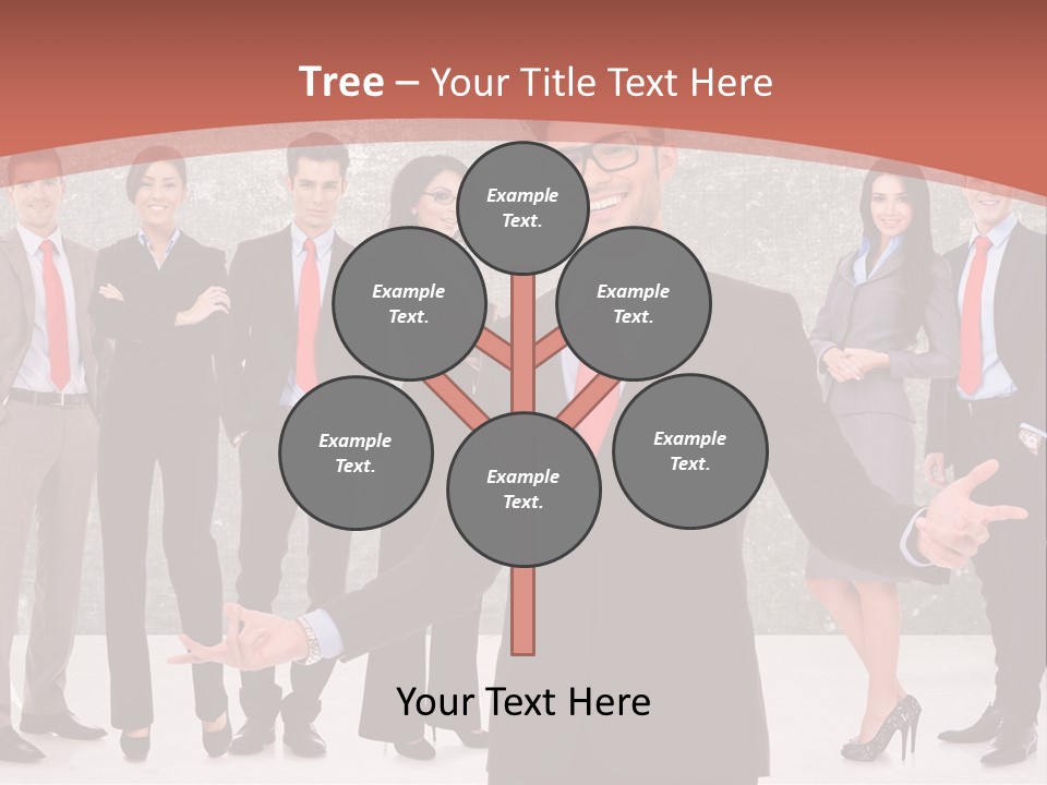 Happy Successful Cooperation PowerPoint Template