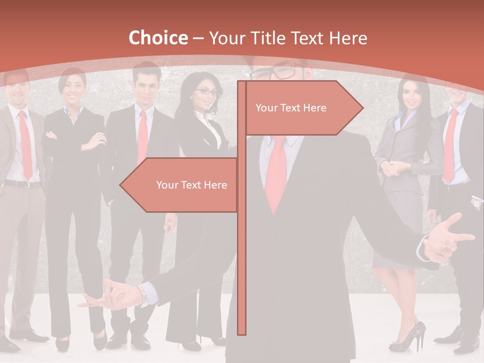 Happy Successful Cooperation PowerPoint Template