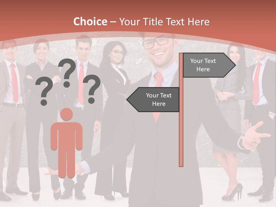 Happy Successful Cooperation PowerPoint Template