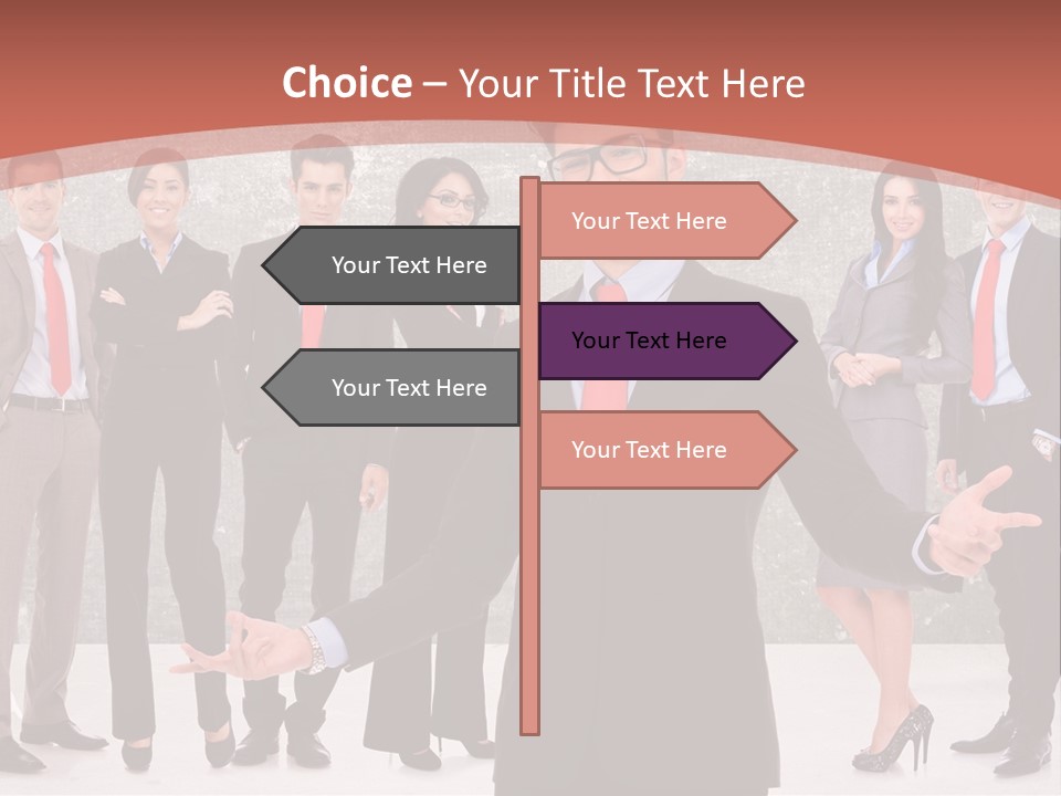 Happy Successful Cooperation PowerPoint Template