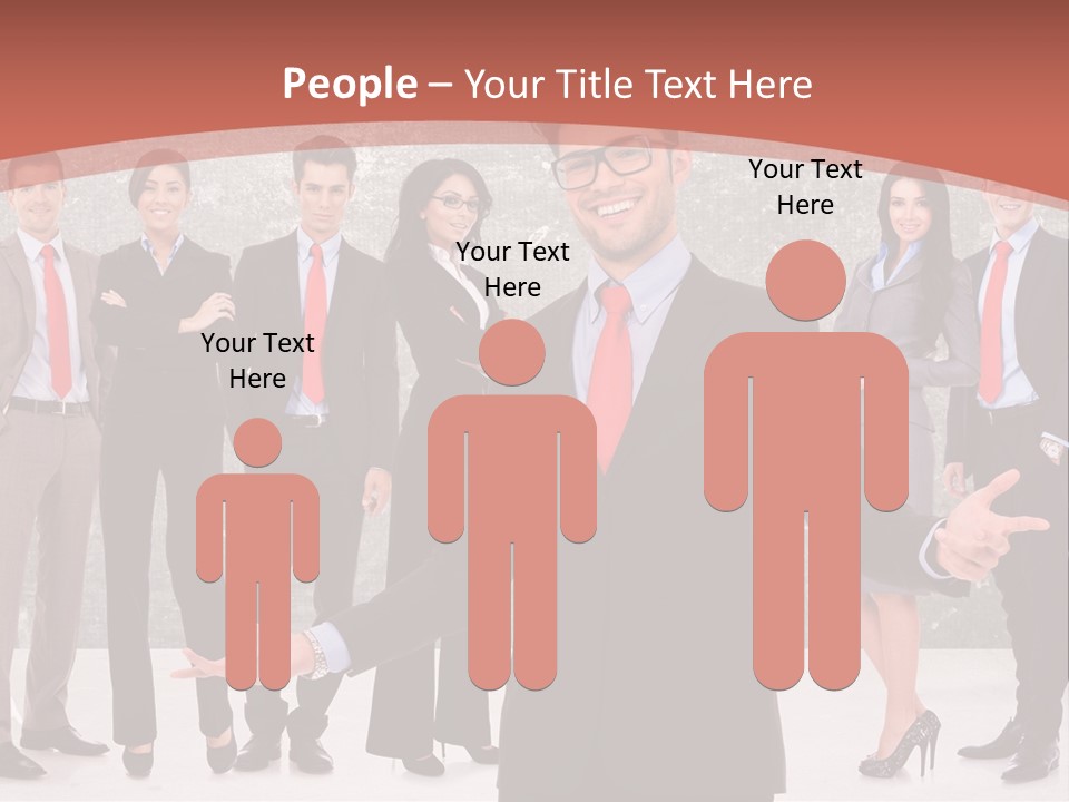Happy Successful Cooperation PowerPoint Template