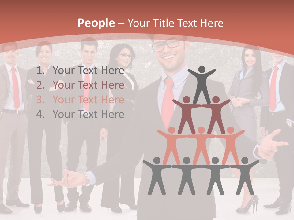 Happy Successful Cooperation PowerPoint Template