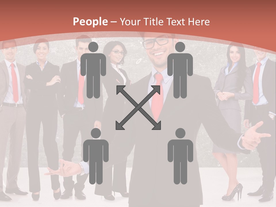 Happy Successful Cooperation PowerPoint Template
