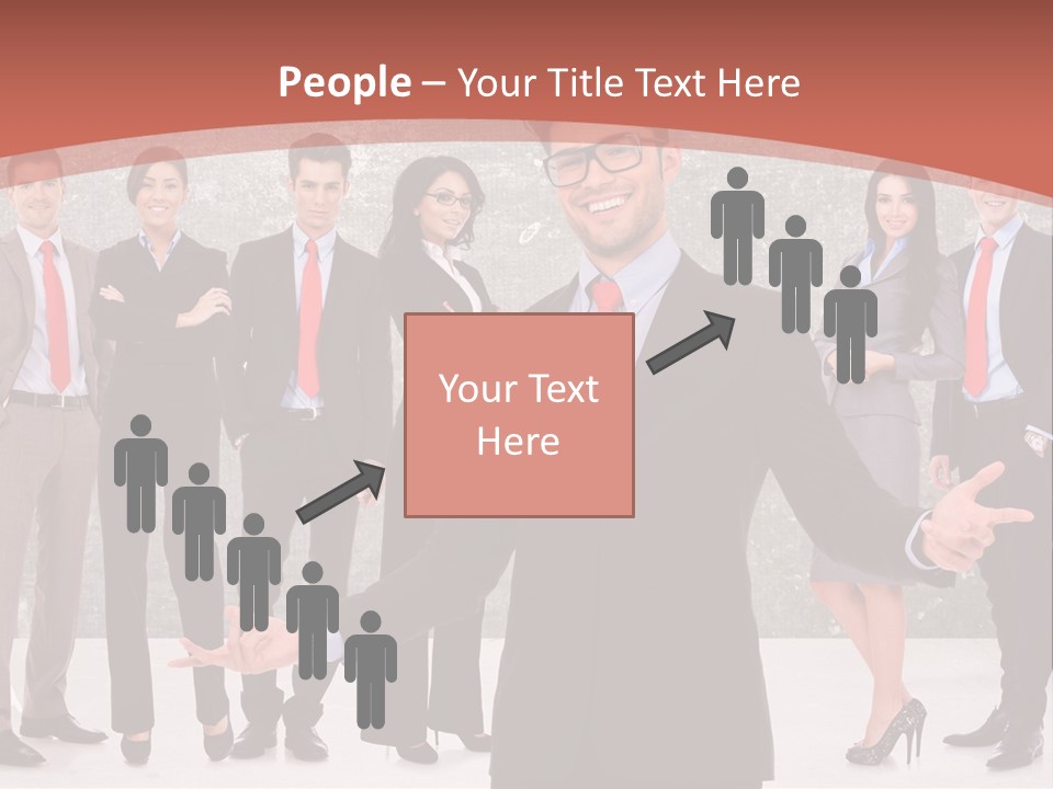 Happy Successful Cooperation PowerPoint Template