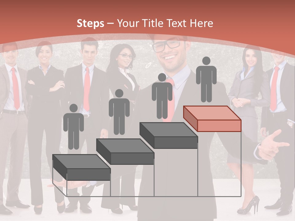 Happy Successful Cooperation PowerPoint Template
