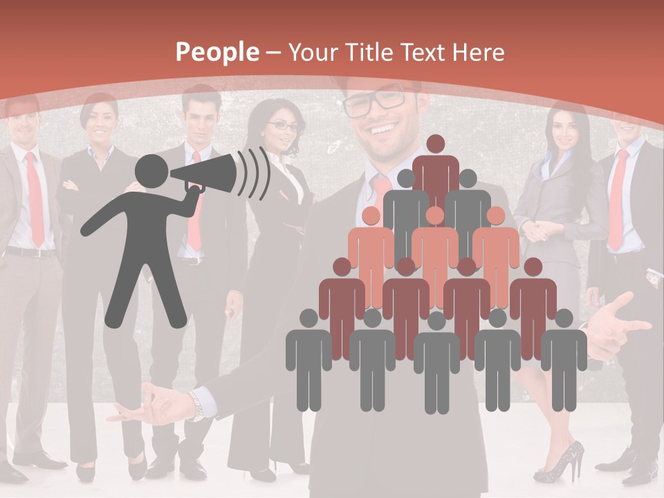 Happy Successful Cooperation PowerPoint Template