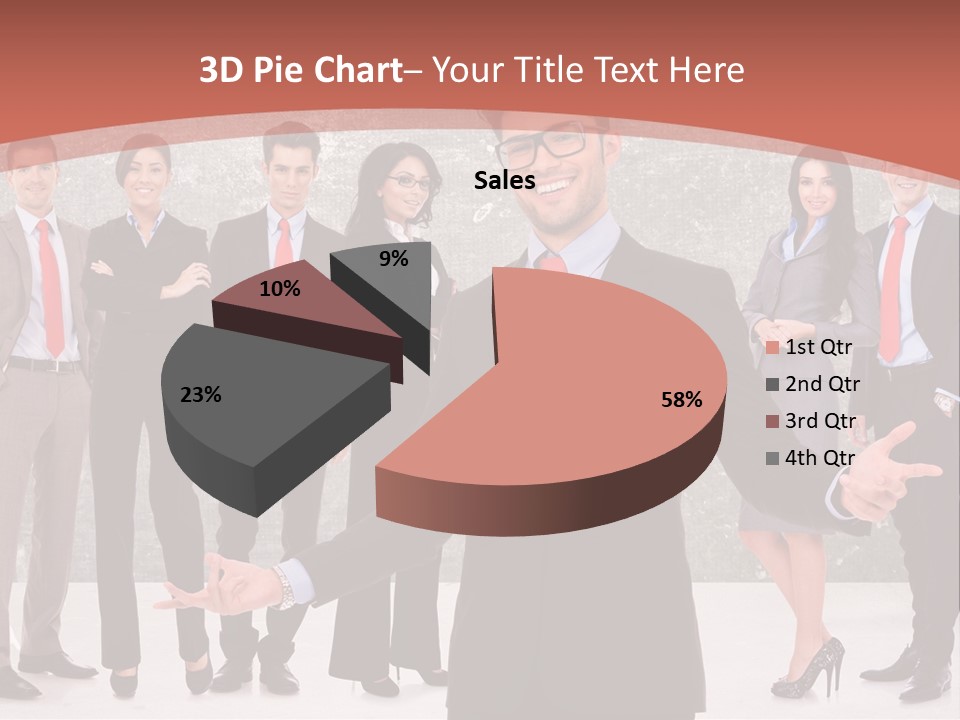 Happy Successful Cooperation PowerPoint Template