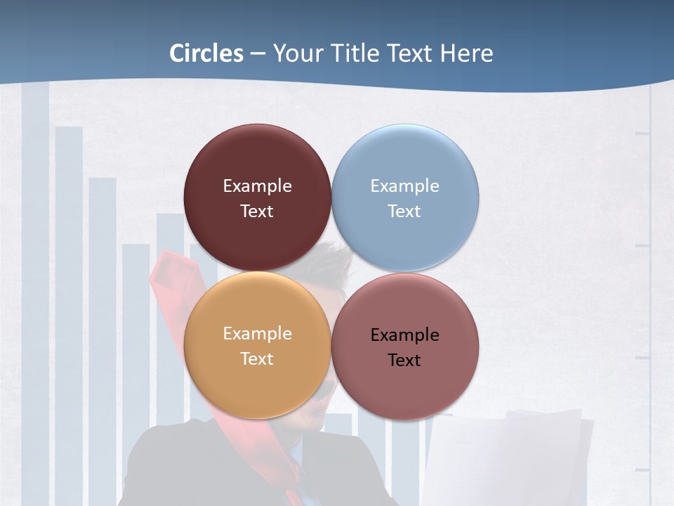 Businessman Document Table PowerPoint Template