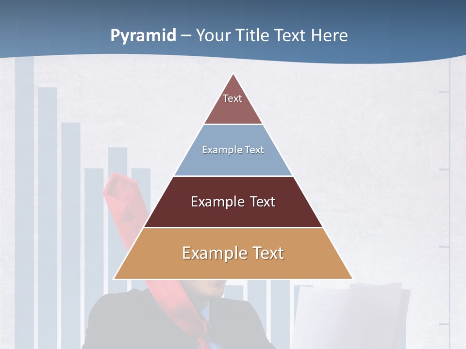Businessman Document Table PowerPoint Template