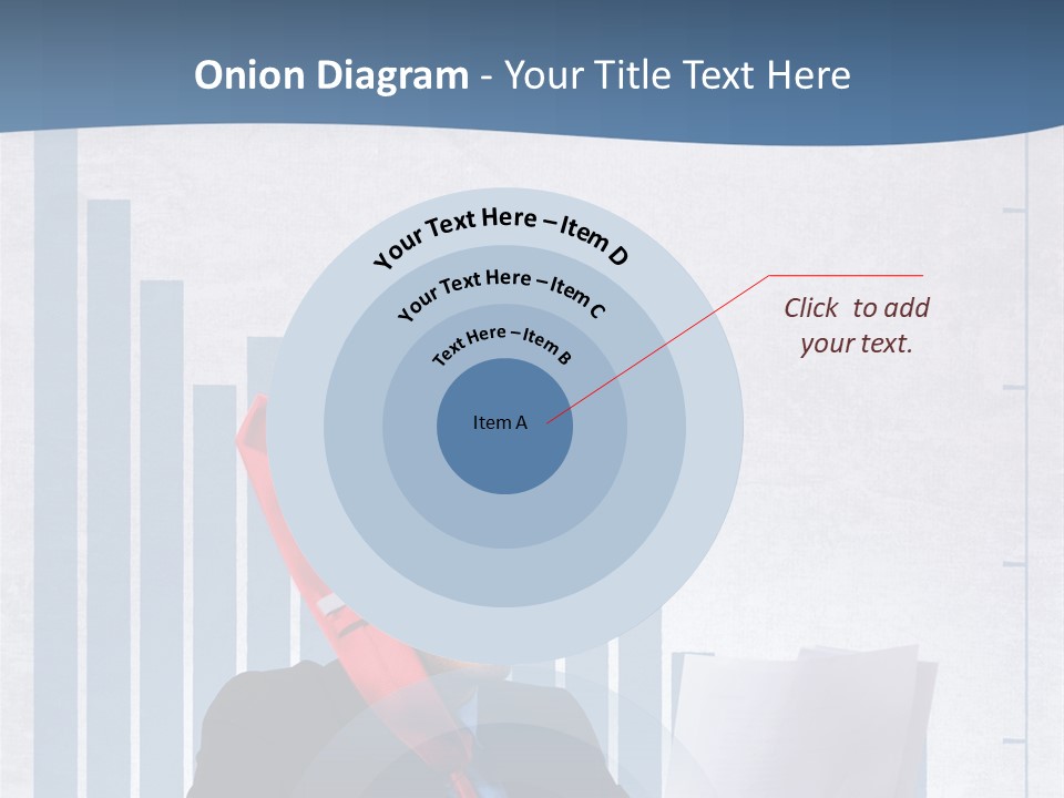 Businessman Document Table PowerPoint Template