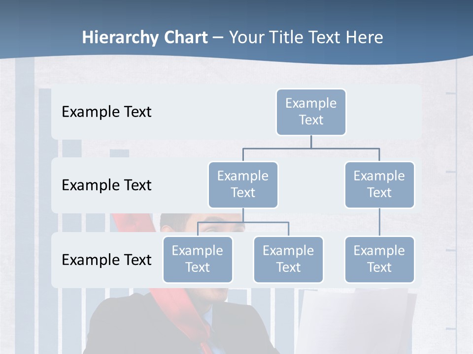 Businessman Document Table PowerPoint Template