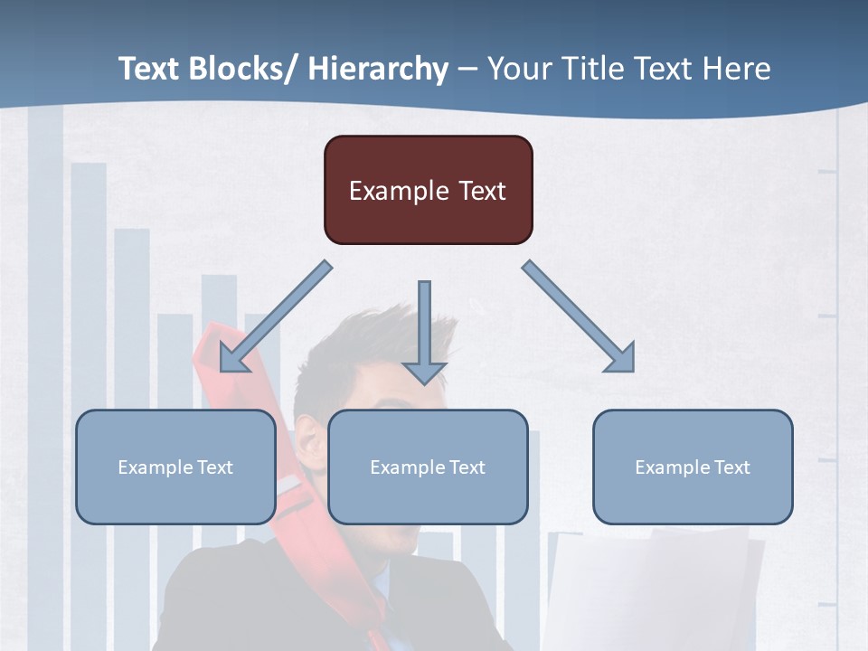 Businessman Document Table PowerPoint Template