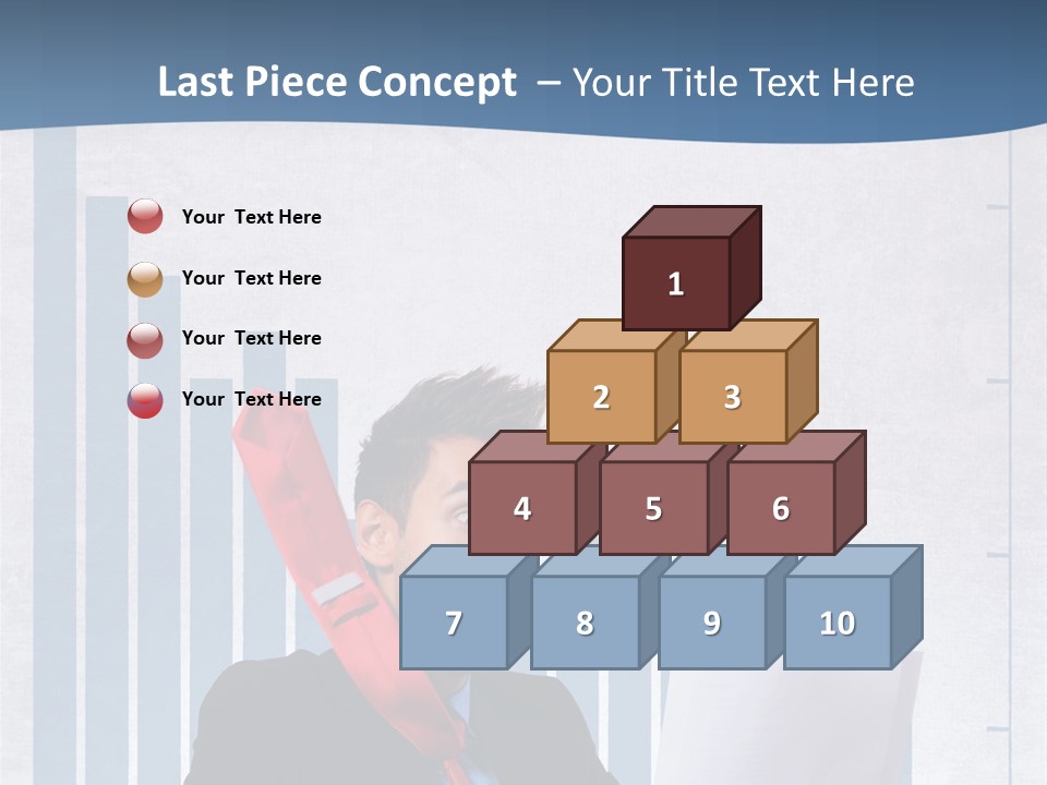 Businessman Document Table PowerPoint Template