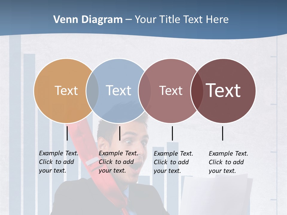 Businessman Document Table PowerPoint Template