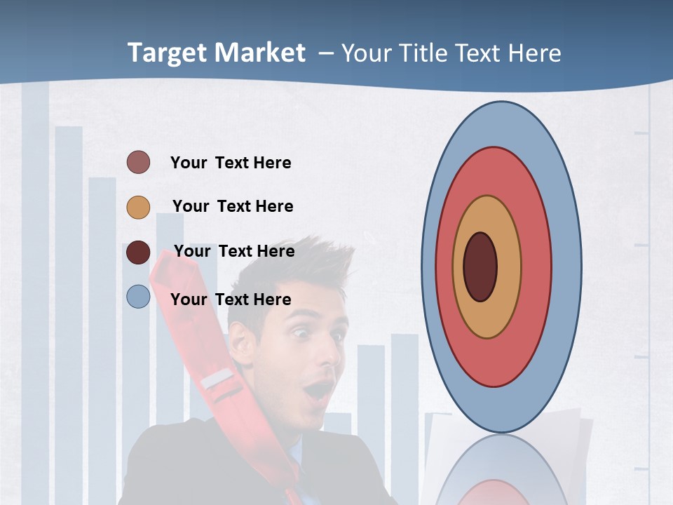 Businessman Document Table PowerPoint Template