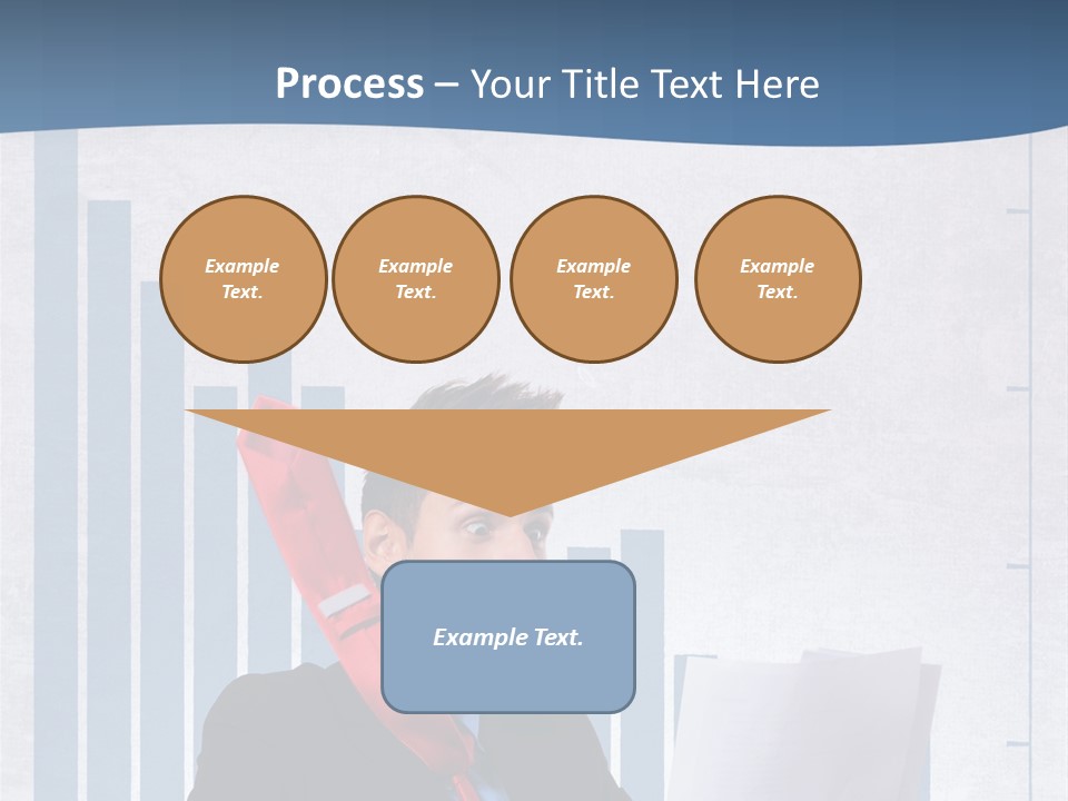 Businessman Document Table PowerPoint Template
