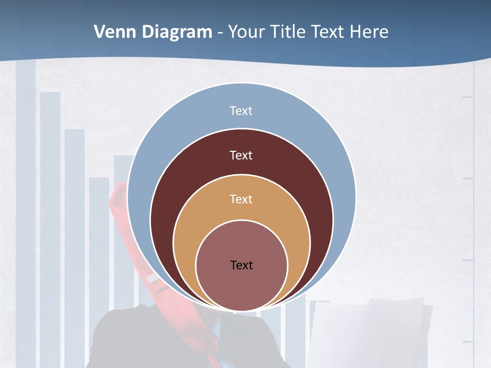 Businessman Document Table PowerPoint Template