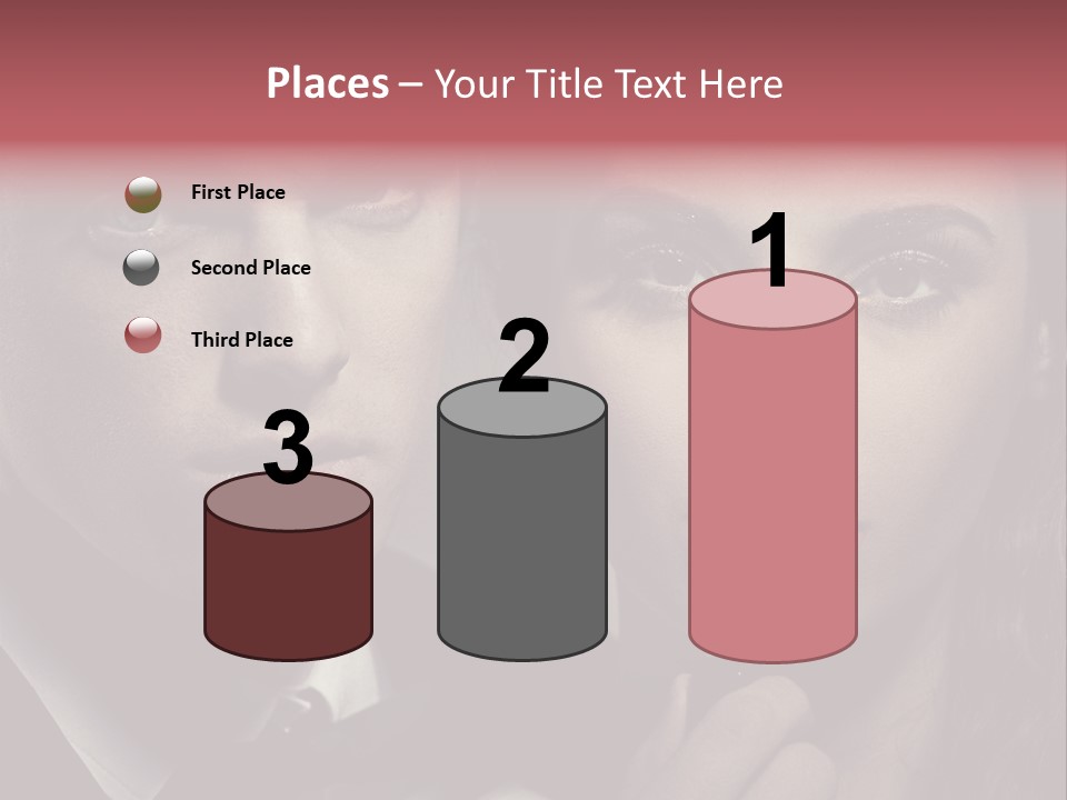 Person Serious Hairstyle PowerPoint Template