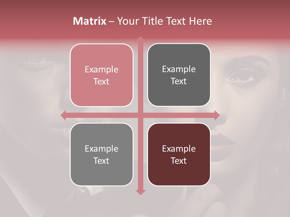 Person Serious Hairstyle PowerPoint Template