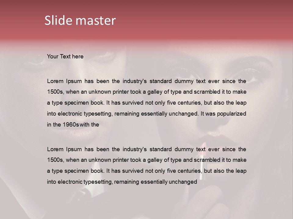 Person Serious Hairstyle PowerPoint Template