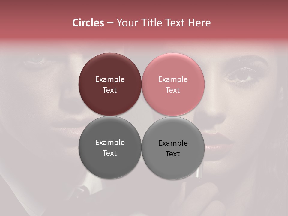 Person Serious Hairstyle PowerPoint Template