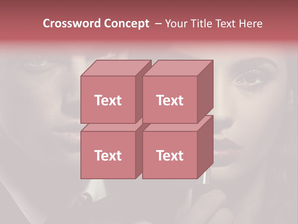 Person Serious Hairstyle PowerPoint Template