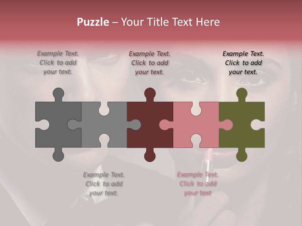 Person Serious Hairstyle PowerPoint Template