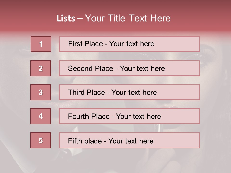 Person Serious Hairstyle PowerPoint Template