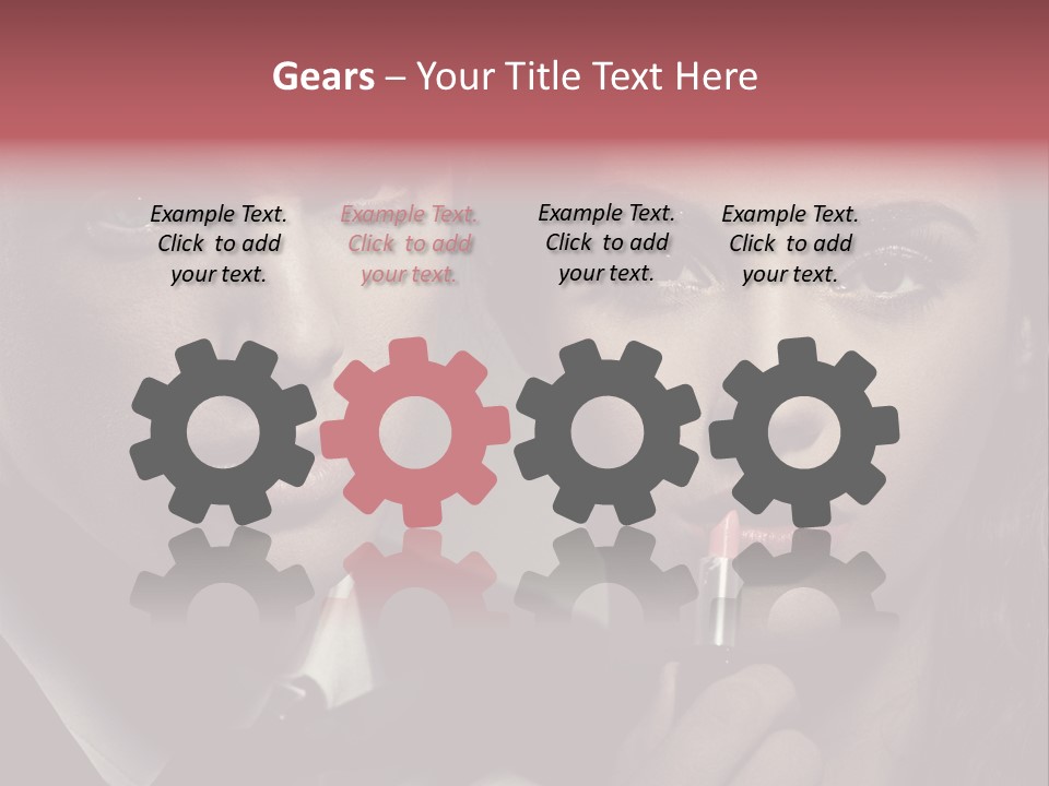 Person Serious Hairstyle PowerPoint Template