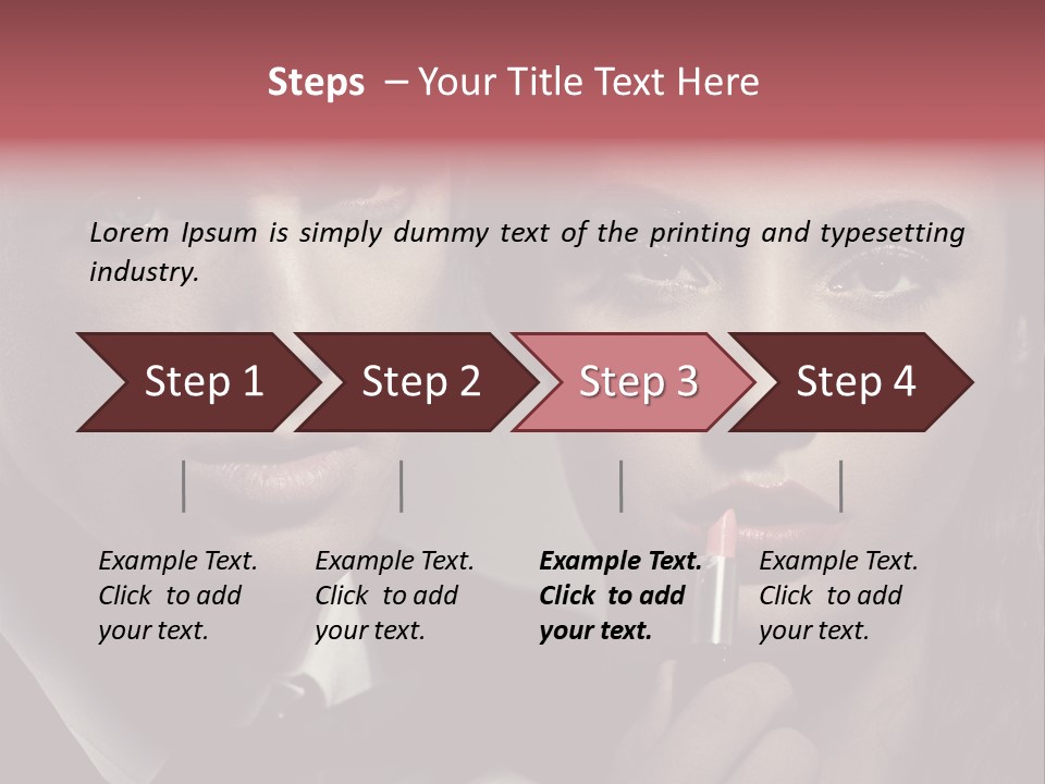 Person Serious Hairstyle PowerPoint Template