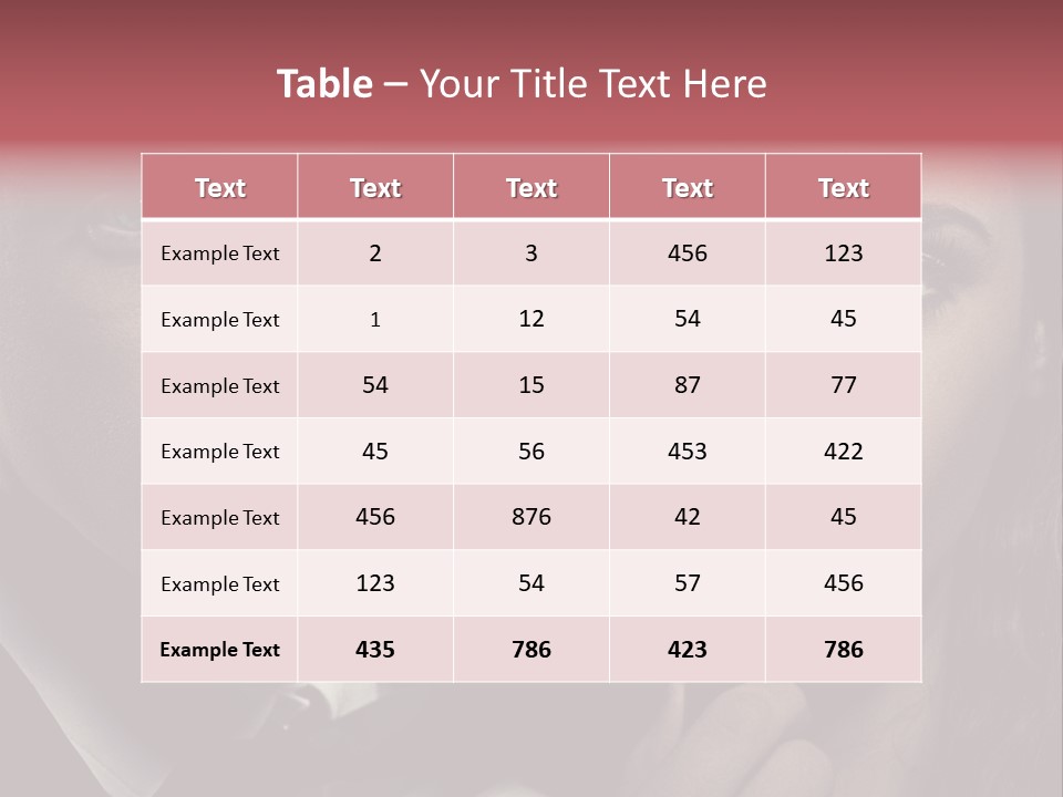 Person Serious Hairstyle PowerPoint Template
