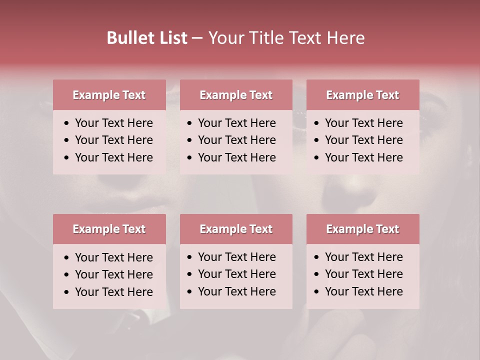Person Serious Hairstyle PowerPoint Template