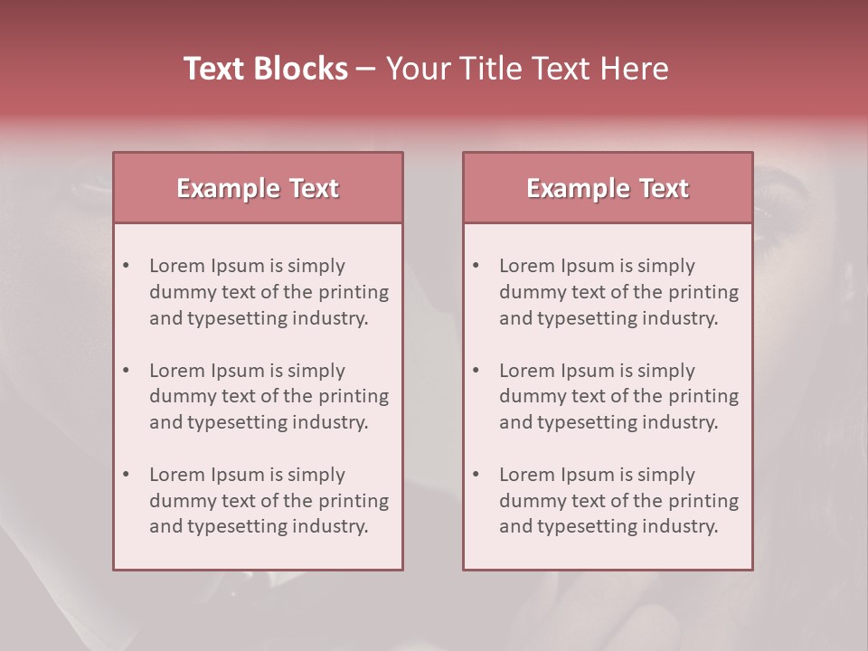 Person Serious Hairstyle PowerPoint Template