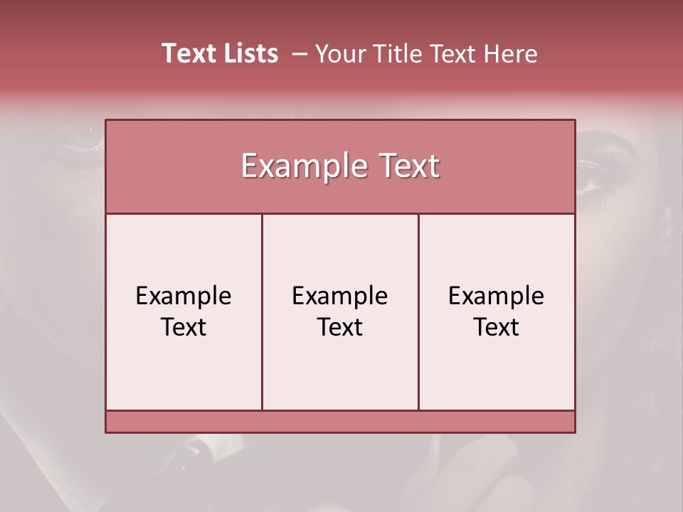 Person Serious Hairstyle PowerPoint Template