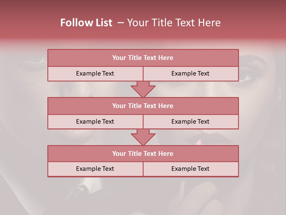 Person Serious Hairstyle PowerPoint Template