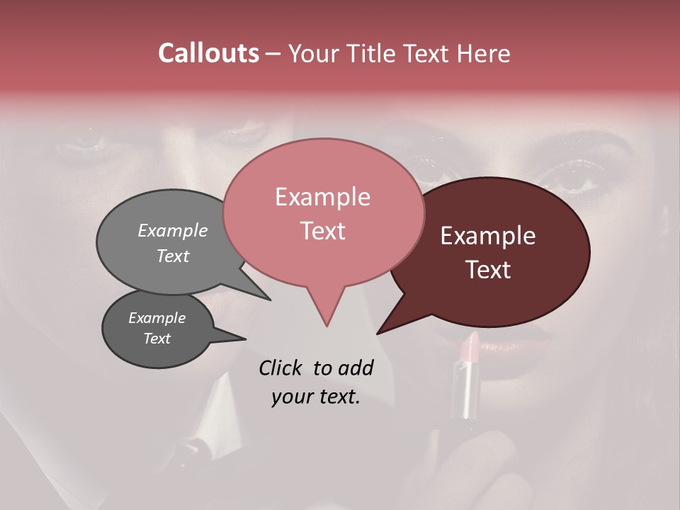 Person Serious Hairstyle PowerPoint Template