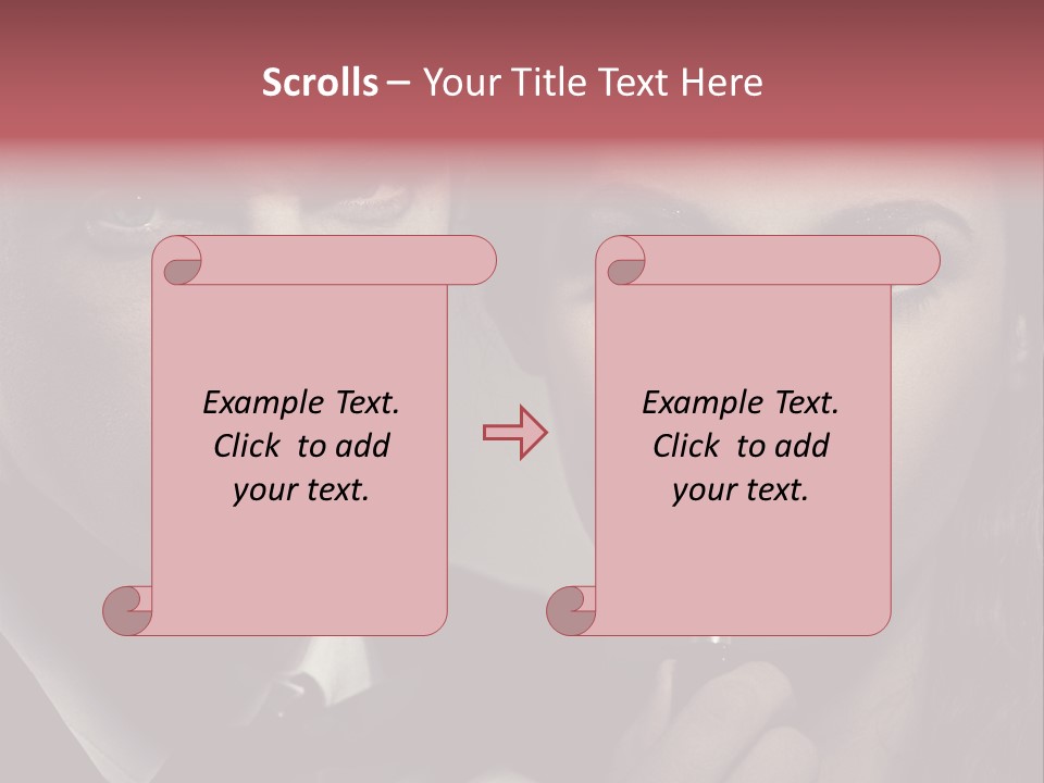 Person Serious Hairstyle PowerPoint Template