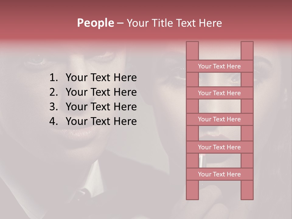 Person Serious Hairstyle PowerPoint Template