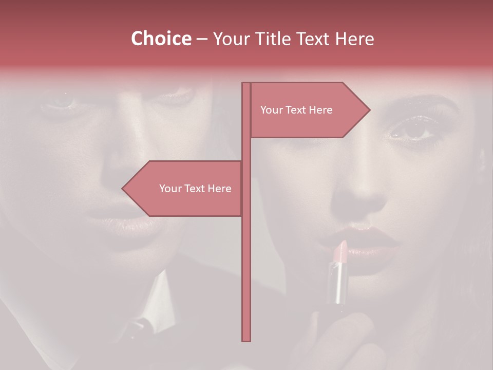 Person Serious Hairstyle PowerPoint Template