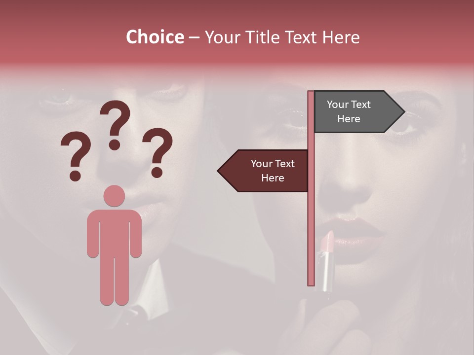 Person Serious Hairstyle PowerPoint Template