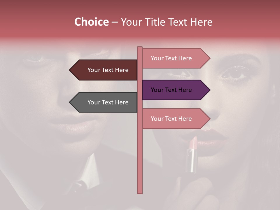 Person Serious Hairstyle PowerPoint Template