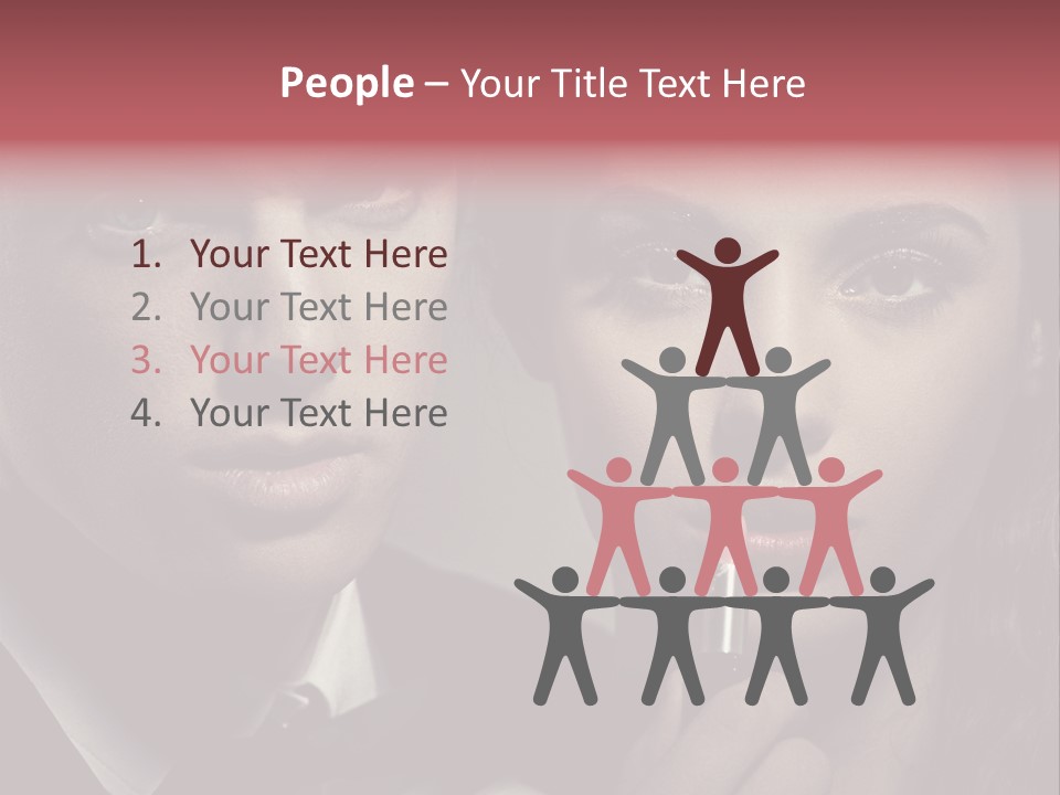 Person Serious Hairstyle PowerPoint Template