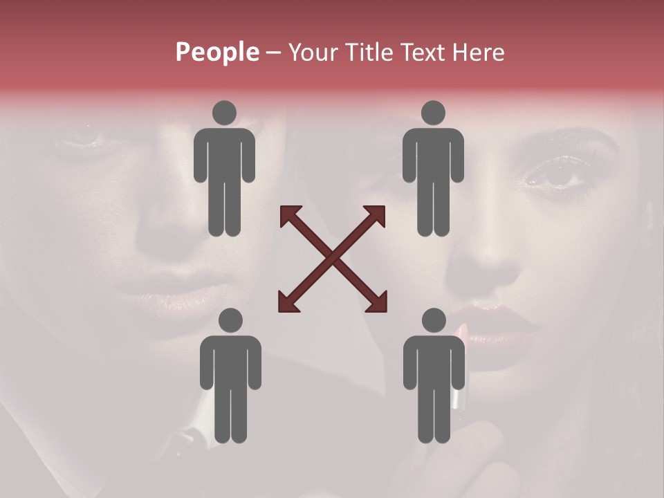 Person Serious Hairstyle PowerPoint Template