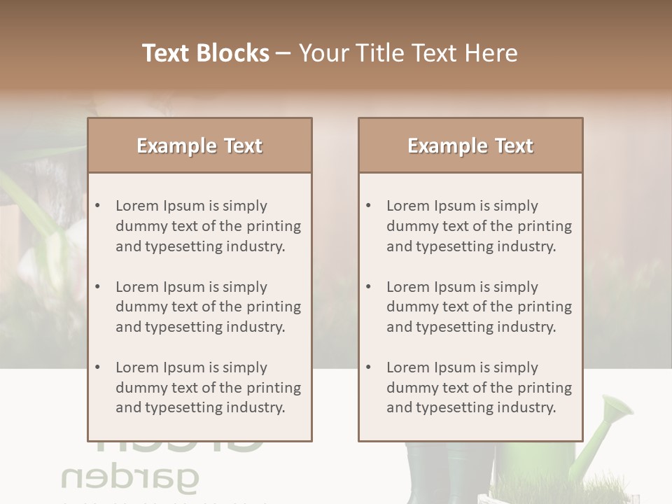 Water Can Copyspace PowerPoint Template