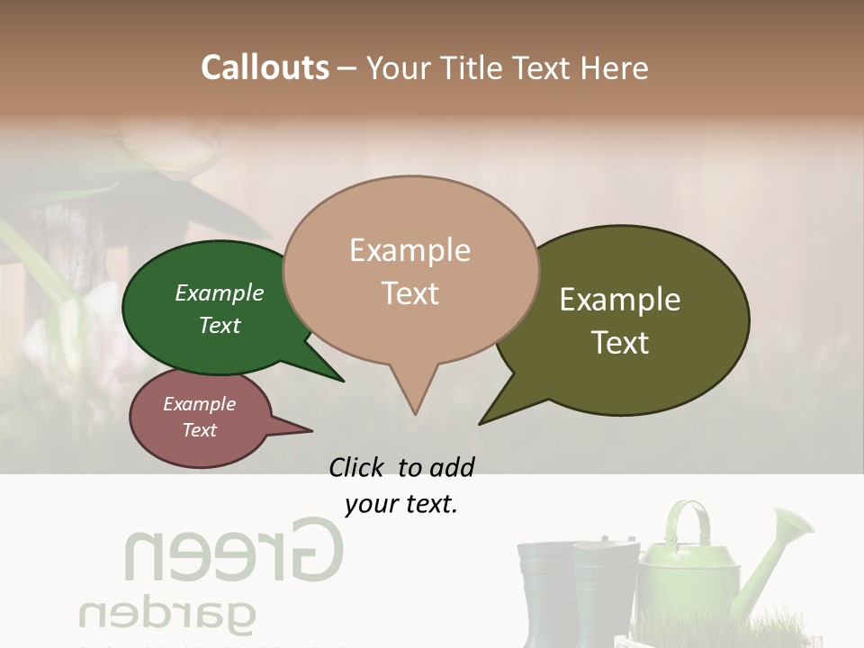 Water Can Copyspace PowerPoint Template
